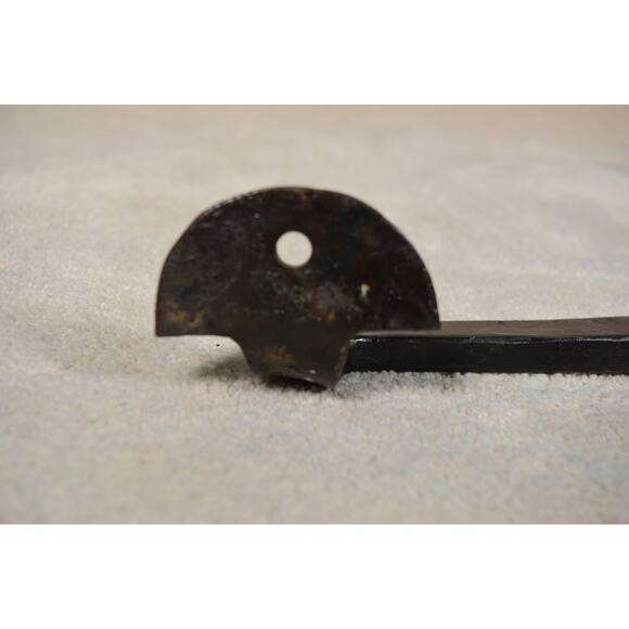 Heavy Rod Iron Door Handle/Towel Rod Handcrafted 22.5" Long 7# Dark Bronze Color - Picture 11 of 14